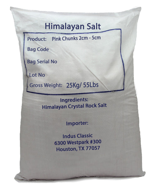 Indusclassic® 55 lbs Himalayan Natural Salt Crystal Chunks 3CM to 5CM