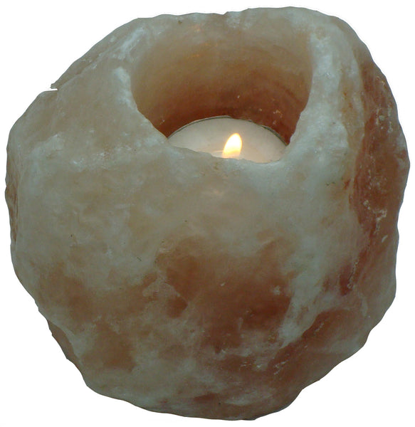 IndusClassic® TLN-01 Himalayan Natural Crystal Salt Tea Light Candle Holder