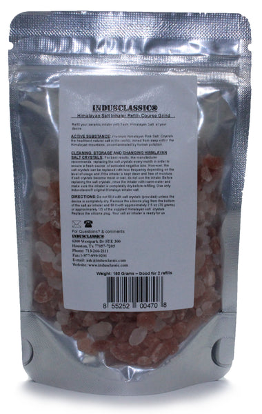 Indusclassic®Himalayan Salt for Ceramic Inhaler or Neti Pot Refill Asthma Allergy Sinus 4.5 OZ