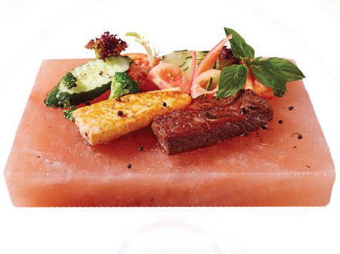 IndusClassic® SSP-05 Himalayan Salt Block, Plate, Slab for Cooking, Grilling, Seasoning, And Serving (8 X 8 X 1.5)