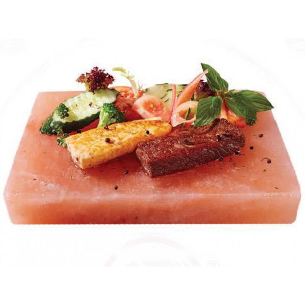 IndusClassic® SSP-03 Himalayan Salt Block, Plate, Slab for Cooking, Grilling, Seasoning, And Serving (9 X 9 X 1.5)