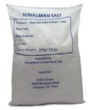 IndusClassic® 55 lbs Authentic Pure Natural Halall Unprocessed Himalayan Edible Pink Cooking Fine Grain Salt ( 0.5mm to 1mm )