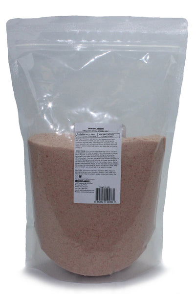 Indusclassic® Pure Original Himalayan Pink Crystal Bath & Spa Sea Salt - 5 Pound Fine Grain 0.5~1mm