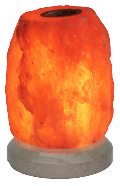 IndusClassic® LAM-02 Aroma Therapy Himalayan Crystal Rock Salt Lamp Ionizer Air Purifier 10~13 lbs With Marble Base And Dimmable Control