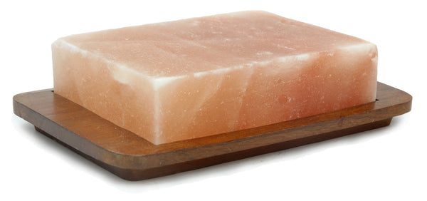IndusClassic® RSP-21 Himalayan Salt Block, Plate, Slab for Seasoning, And Serving (8 X 6 X 2)