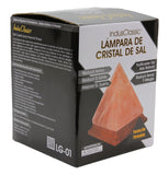 Indusclassic® LG-01 Pyramid Himalayan Crystal Rock Salt Lamp Ionizer Air Purifier With Dimmable Control