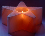 IndusClassic® TLN-14 Himalayan Natural Crystal Salt Star Tea Light Candle Holder